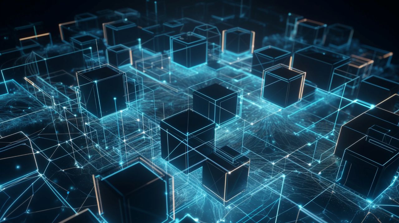 block chain technology concept