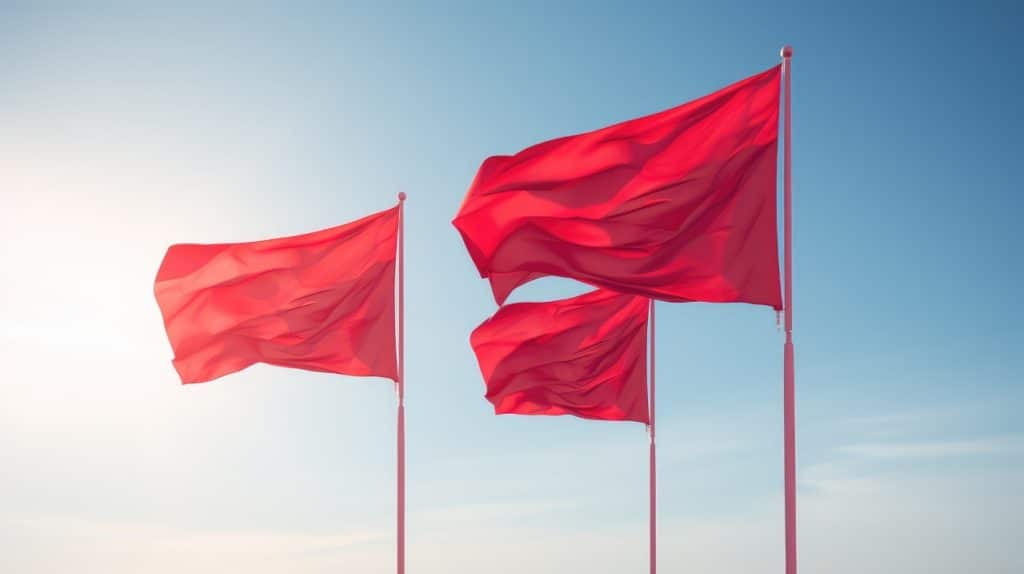 three red flags