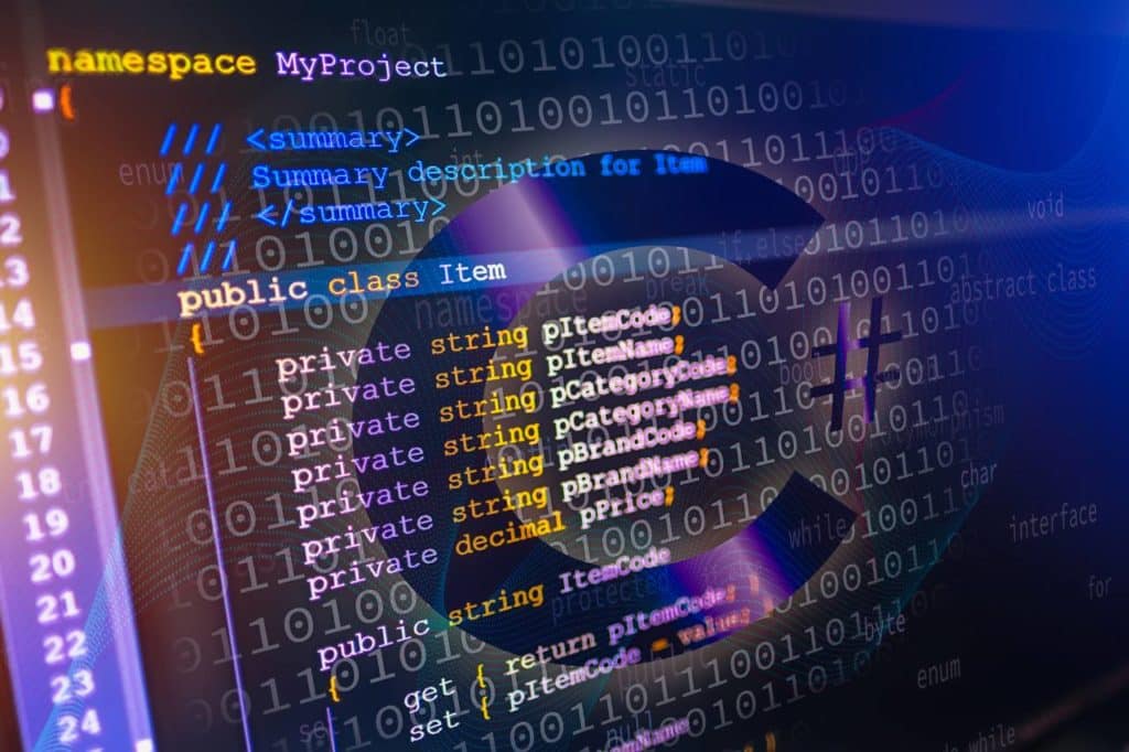 C sharp programming language source code example on monitor