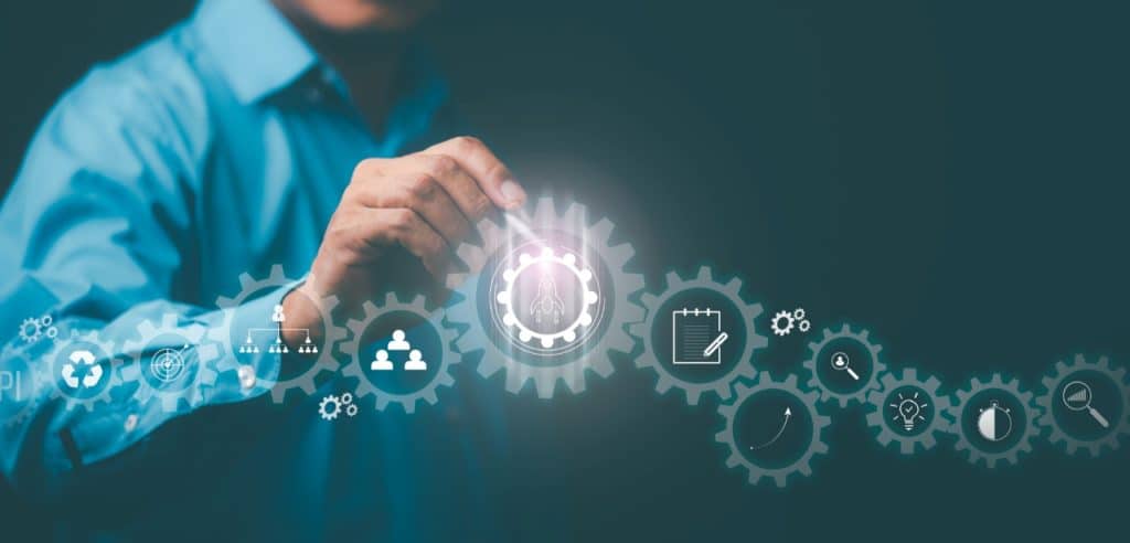 3d render of app optimisation